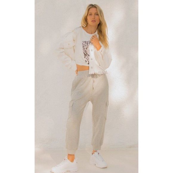 Hem & Thread Gray Baggy Athletic Jogger, NWT, SZ Small thru Large - Picture 5 of 7